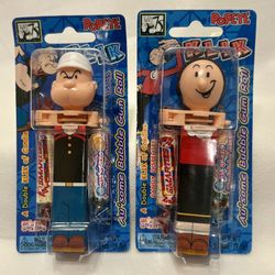 Popeye and Olive Oyl Pez like Candy & Gum Dispensers