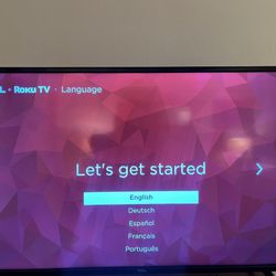 50” TCL ROKU TV FOR SALE 