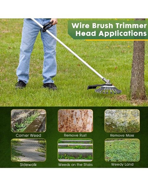 8 Inch Indestructible Steel Wire Trimmer Head