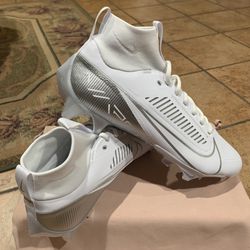 Nike Vapor Edge Pro 360 2 "White/Metallic Silver" Men's Football Cleat (Size: 12)