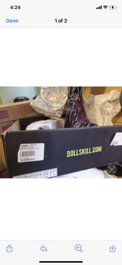 DOLLS KILL THIGH HIGH HEEL BOOTS