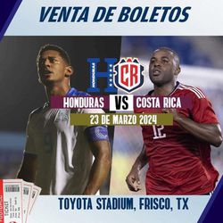 Tickets Honduras 🆚 Costa Rica 