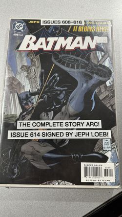 DC Comics Batman 608-616 Hush Storyline - #614 Autographed By Jeph Loeb