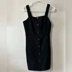 Shein  Black Corduroy Dress
