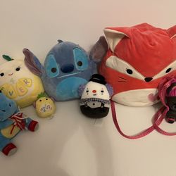 Squishmallow and More Plush 7 Pc. Kid’s Gift Toy Lot One Is Animated 