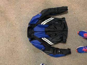 Leather racing jacket