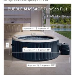 Intex 6 Person Inflatable Hot Tub