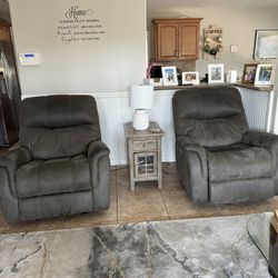 Recliners   Set Of Two But Will Sell Separately. 