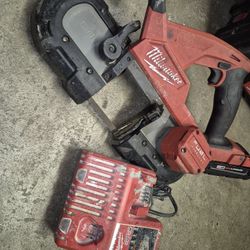 18 Volts Milwaukee Fuel Band Saw For Sale Works Strong Battery And Charger Include 