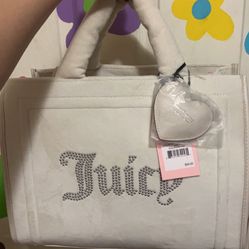 Large White Juicy Couture Tote 