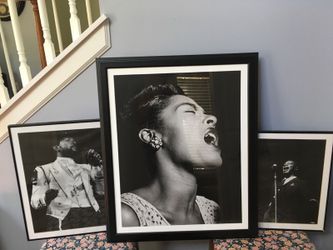 Black and white prints already framed