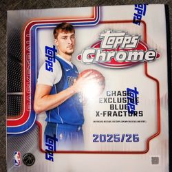 NEW TOPPS CHROME 2025/26 BASKETBALL MEGA BOX