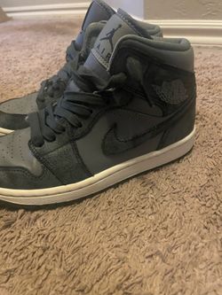 WILLING TO NEGOTIATE PRICE. Jordan 1 Mid "Cool Gray" sneakers in black & gray