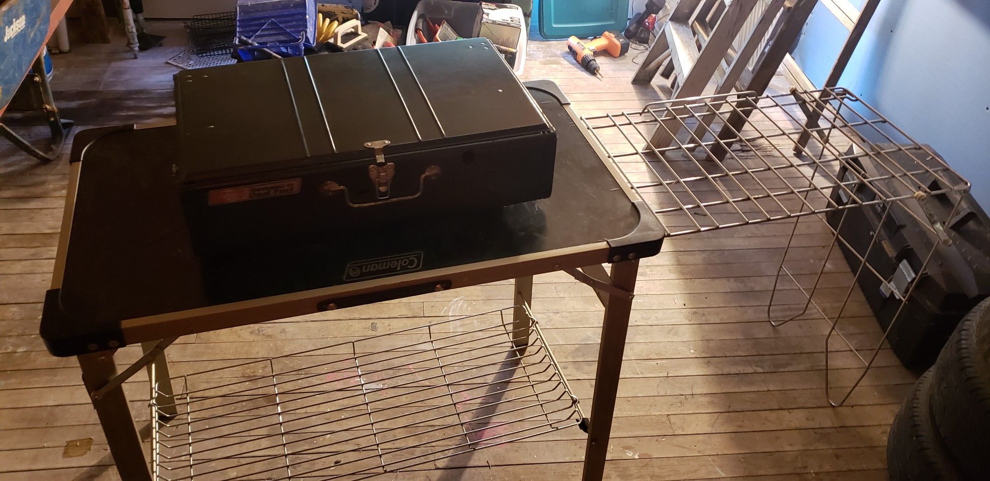 Outdoor table and cooker