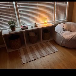 White IKEA 3 Box Storage Unit 