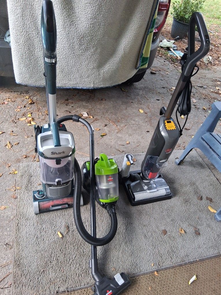 Bissel, Hoover, And Shark Vaccums ( As Set, Or Individually)