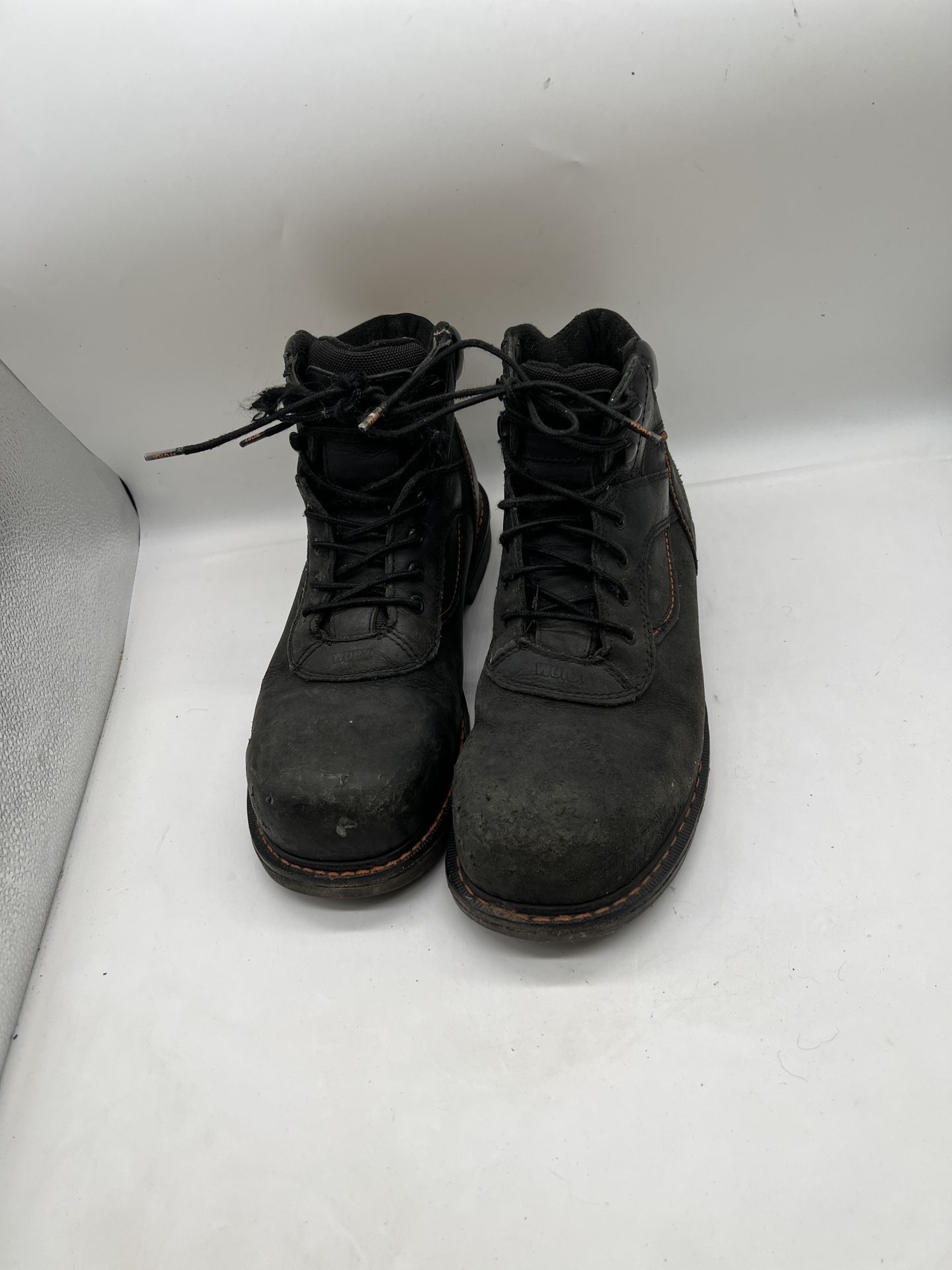 WORX 5607 6” Steel Toe Men Truss Work Boots Red Wings size 12 M