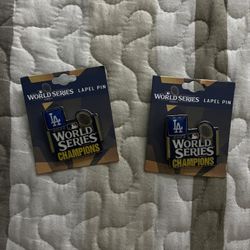 LA Dodgers World Series Champions Pin