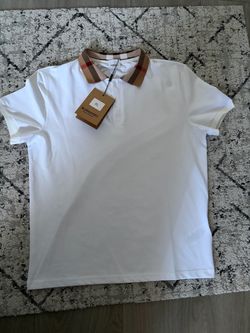 White Burberry Polo