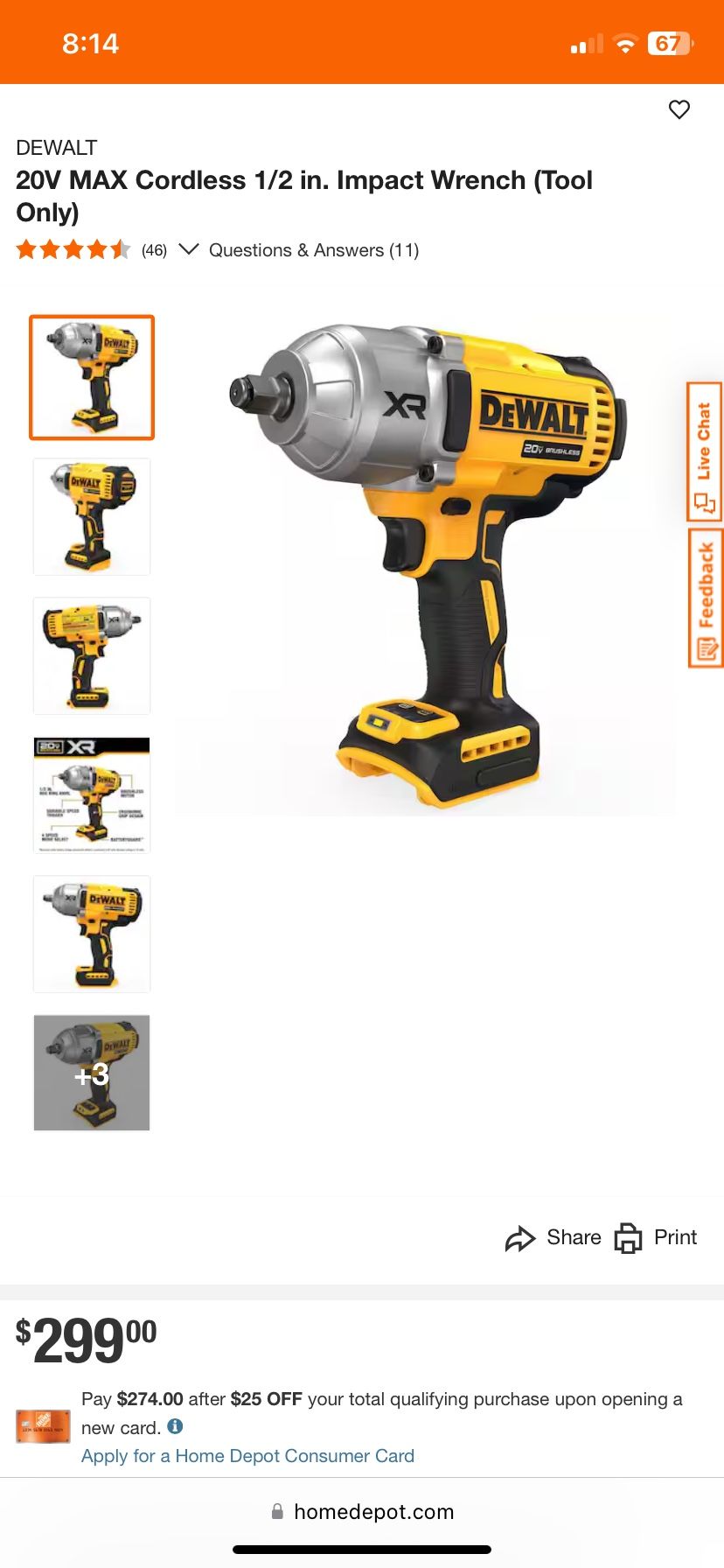 Dewalt Impact Wrench