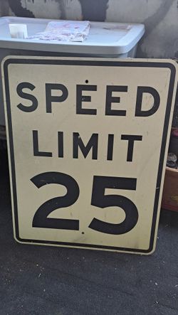 Speed Limit Sign. 