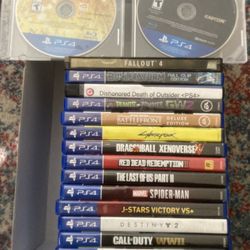 17 PS4 video games Playstation 4 all for $140 or individual prices in description