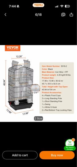 Xl bird cage