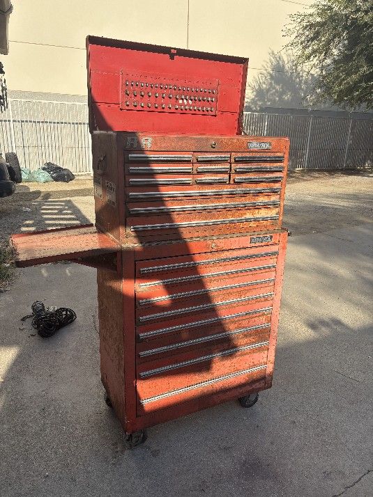 REM/XQL TOOLBOX, Vintage Toolbox, Rolling Toolbox With 20 Drawers