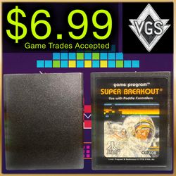 Atari Super Breakout CX2608 Atari 2600 Game Cartridge 1978 Paddle Control