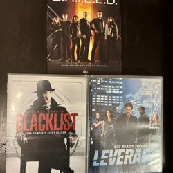 DVDs - The Blacklist, Leverage, & Agents Of Shield - 1st Season 