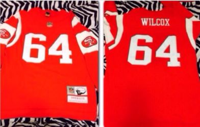 Authentic Mitchell & Ness Sf 49ers David Wilcox long sleeve jersey