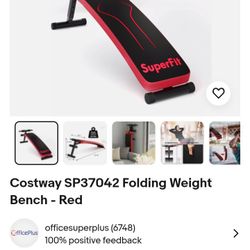 Folding Weight Bench New $70