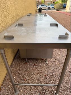 Stainless steel table