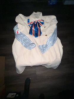 Megan  Costume with Striped Bow