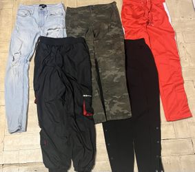 Lot of 5 men’s pants joggers sweats size small