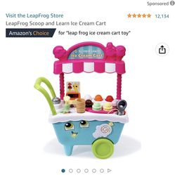 Kids Leap Frog Ice Cream Cart