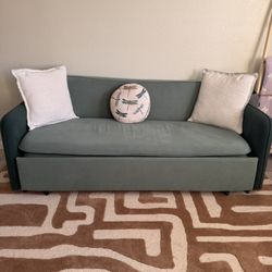 79" King 3-Seater Velvet Convertible Sleeper Sofa