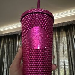 Starbucks Tumbler Mini Studded Pink 16oz