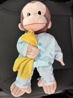 GUND Curious George Plush Pajamas Stuffed Animal Universal Studios (contact info removed)
