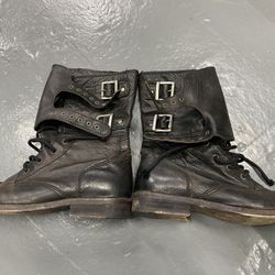 Allsaints Leather Buckled Boots Women’s Size 9/39