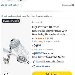 Detachable Shower Head 