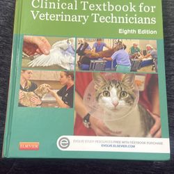 Clinical textbook for veterinary technicians