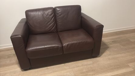 Leather Vinyl loveseat