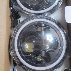 Halo Headlights Jeeps  7in