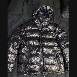 Black Puffer Coat Size large