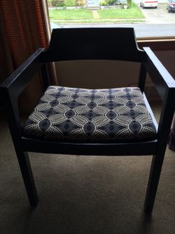 Black shabby chic chair set