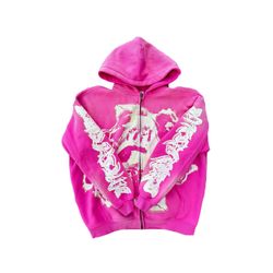 MF GLOW IN THE DARK ZIP UP (HOT PINK)
