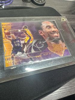 Kobe Bryant Autographed Card