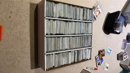 massive box of modern baseball cards