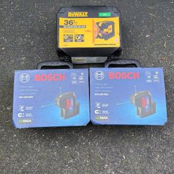 DeWalt And Bosch Lasers 